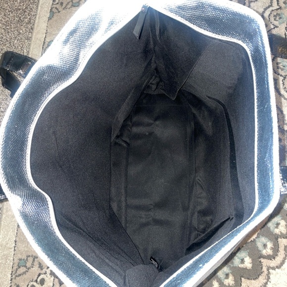 Victoria's Secret Silver and Black Tote Bag - Picture 5 of 7